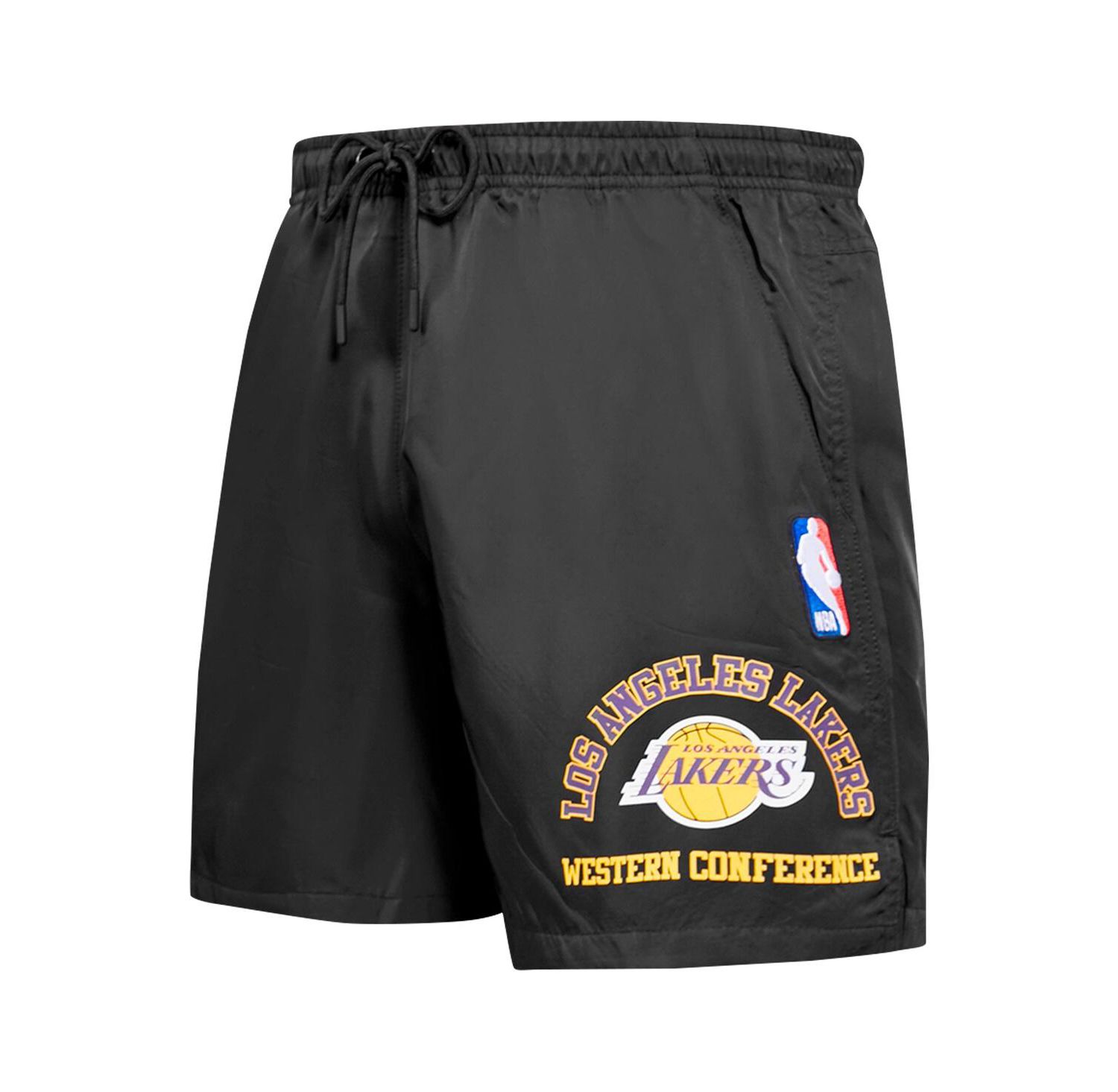 Men's Black Los Angeles Lakers Area Code Shorts