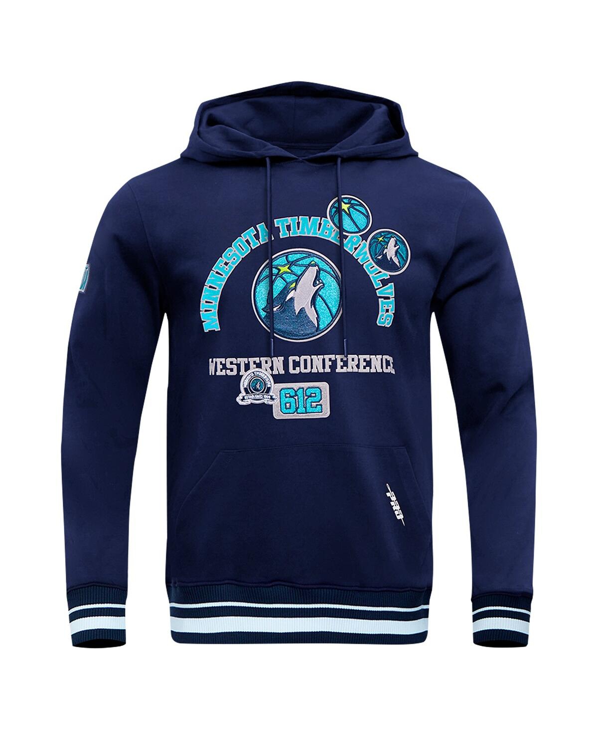 Pro Standard Men's Navy Minnesota Timberwolves Area Code Pullover Hoodie In Navy