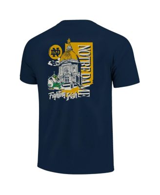 Men's and Women's Navy Notre Dame Fighting Irish Campus State Hyper Local Comfort Colors T-Shirt