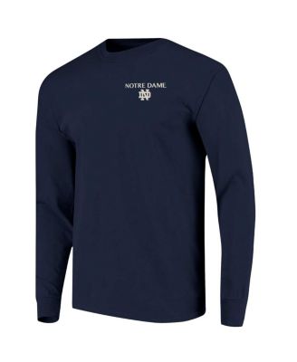 Men's Navy Notre Dame Fighting Irish Comfort Colors Campus Nights Long Sleeve T-Shirt