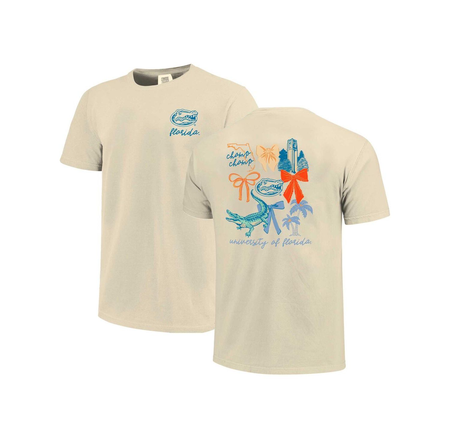 Men's and Women's Natural Florida Gators Comfort Colors Coquette T-Shirt