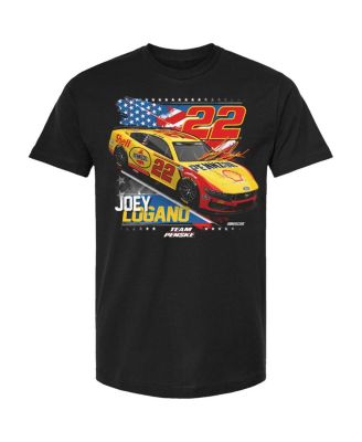 Men's Black Joey Logano Shell/Pennzoil Patriotic Car T-Shirt
