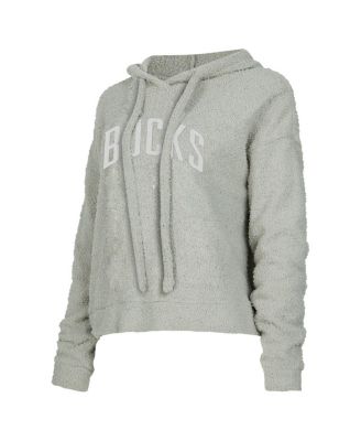 Women's Gray Milwaukee Bucks Ventura Comfy Pullover Hoodie