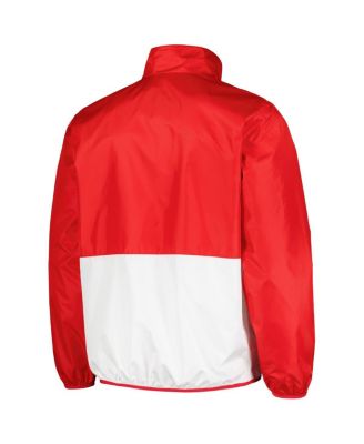 Men's Red Wisconsin Badgers Cornerman&nbsp;Half-Zip Top