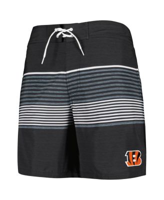Men's Black Cincinnati Bengals Coastline Volley Swim Shorts