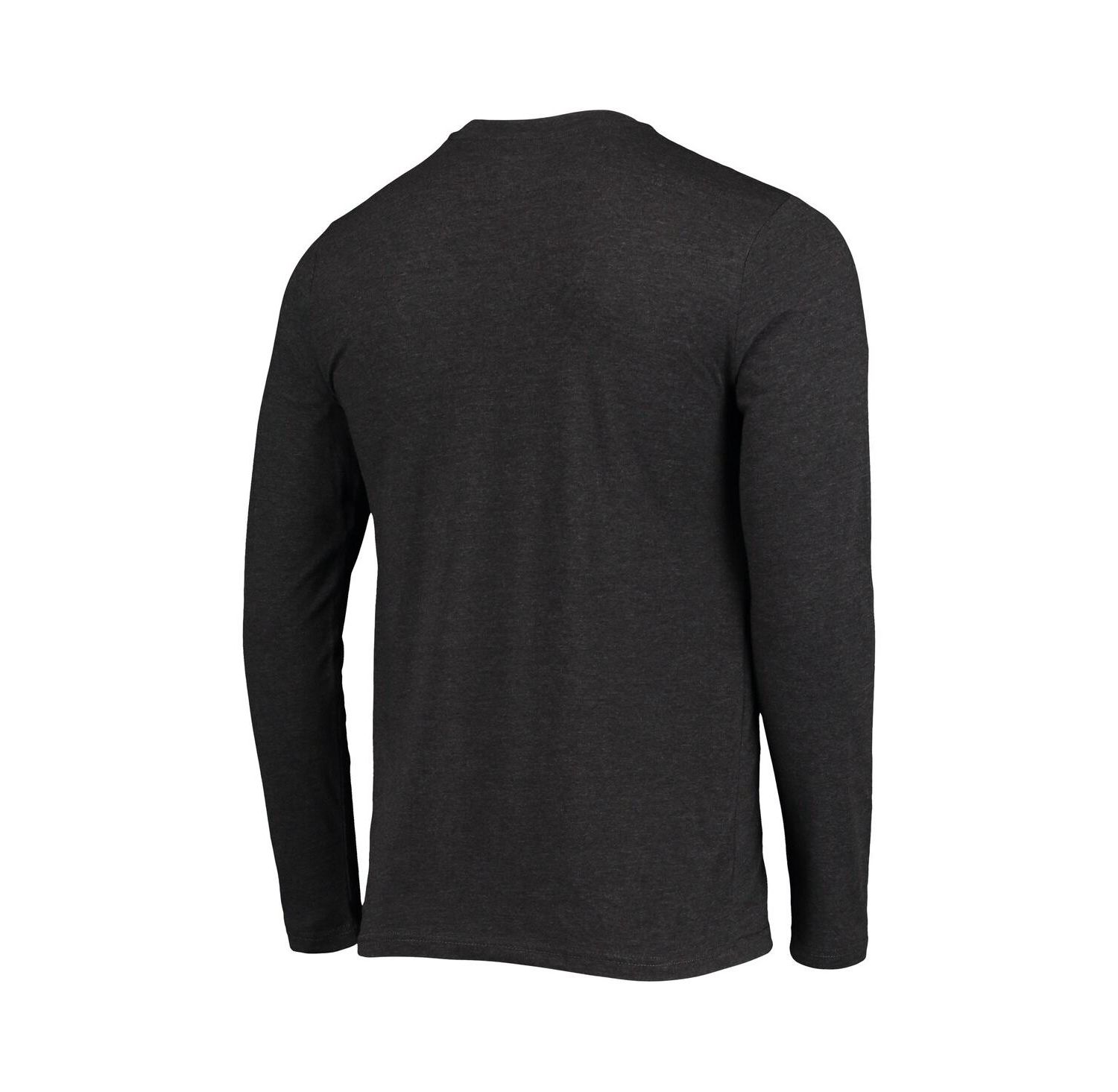 Men's Royal/Heathered Charcoal Delaware Fightin' Blue Hens Meter Long Sleeve T-Shirt and Pants