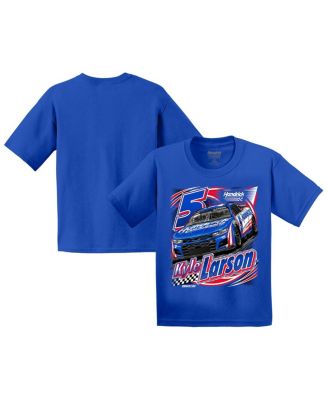 Hendrick Motorsports Team Collection - Big Boys and Girls Royal Kyle Larson T-Shirt