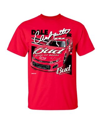 Men's Red Dale Earnhardt Jr. Budweiser Car T-Shirt