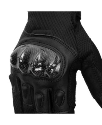 Men's Motorcycle Riding Gloves Touchscreen Outdoor Gloves with Reinforced Knuckles for Biking and Powersports