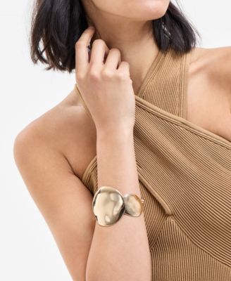 Gold-Tone Disc Statement Bracelet, Exclusively at Macy's
