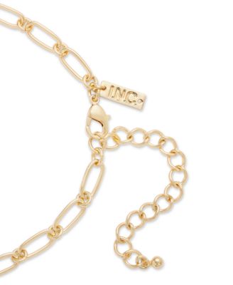 Gold-Tone Color Crystal Shell Lariat Necklace, 18" + 3" extender, Exclusively at Macy's