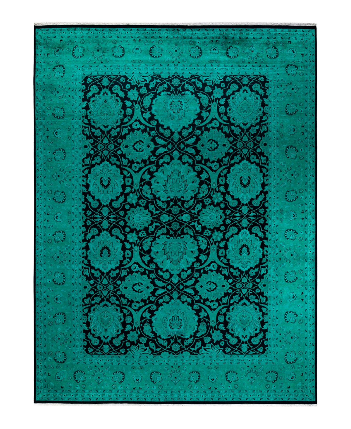Adorn Hand Woven Rugs Fine Vibrance M1435 Rug Collection In Black