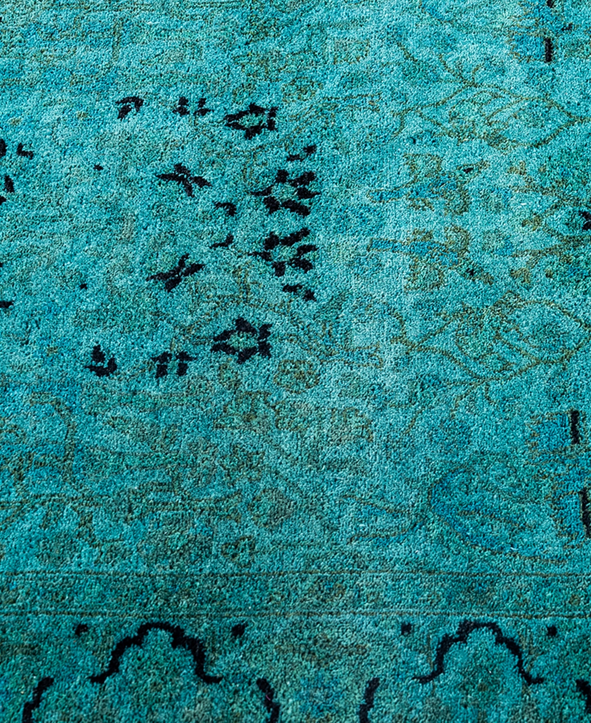 Adorn Hand Woven Rugs Fine Vibrance M1633 2'8''x10'2'' Runner Area Rug In Blue
