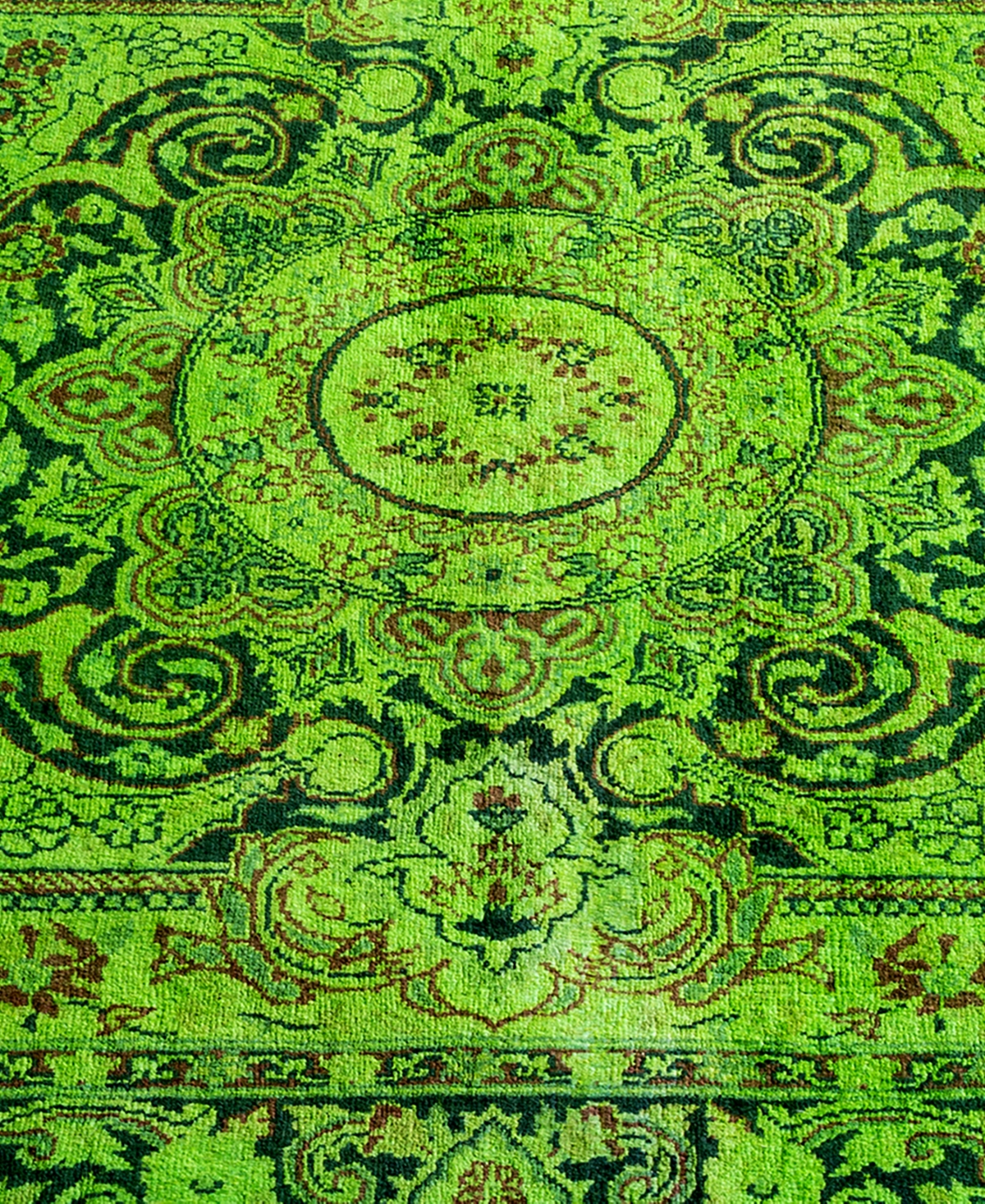 Adorn Hand Woven Rugs Fine Vibrance M1305 3'2''x5'4'' Area Rug In Green
