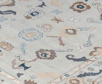 Colorful Oushak M1945 8'2''x10'3'' Area Rug