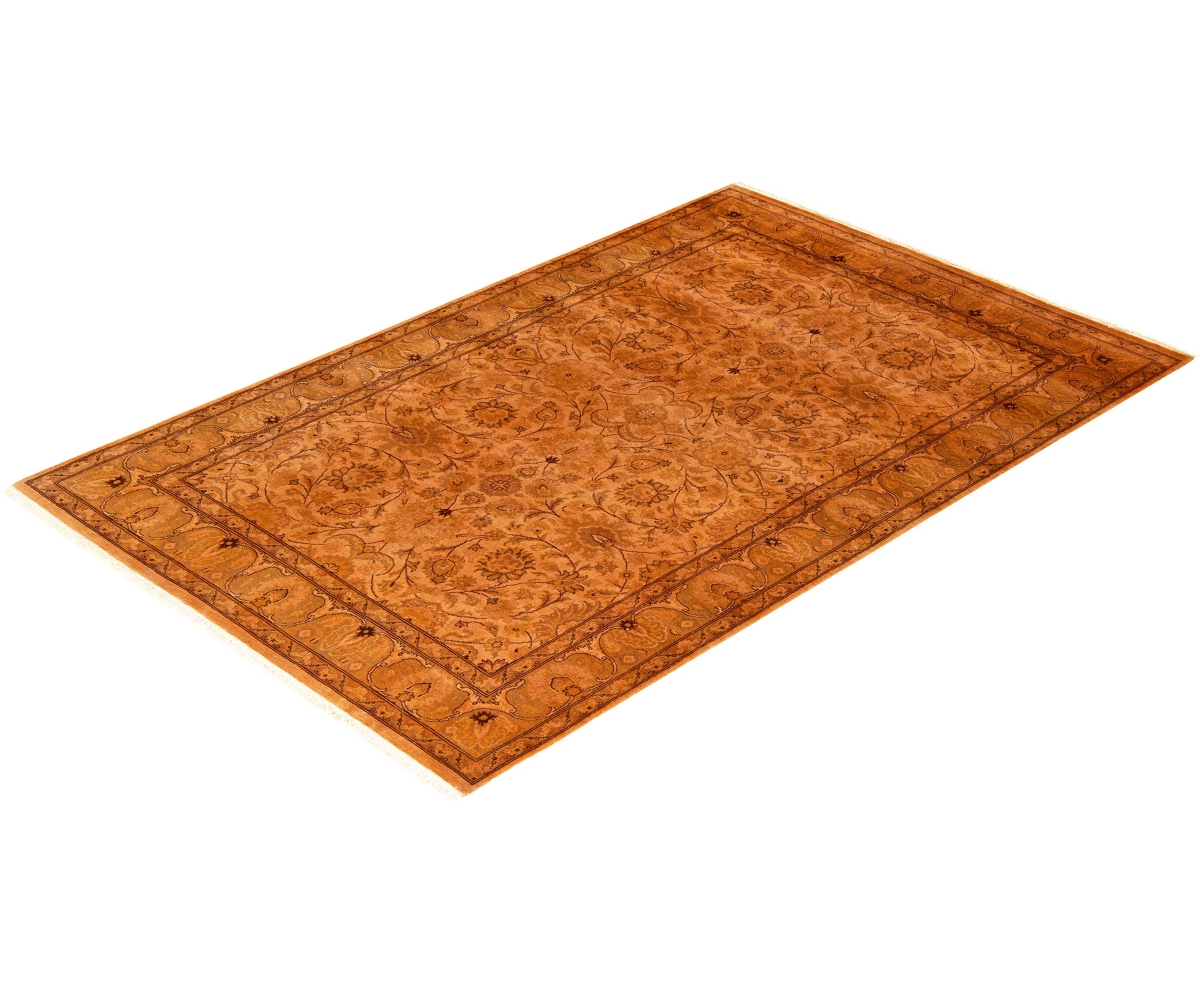 Adorn Hand Woven Rugs Fine Vibrance M1135 4'7''x7'1'' Area Rug In Beige