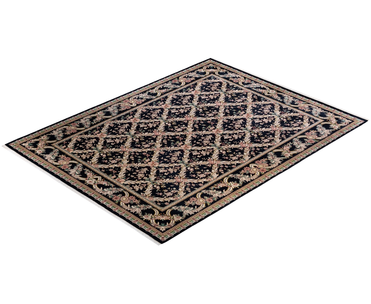 Adorn Hand Woven Rugs Mogul M1404 9'4''x12'1'' Area Rug In Black
