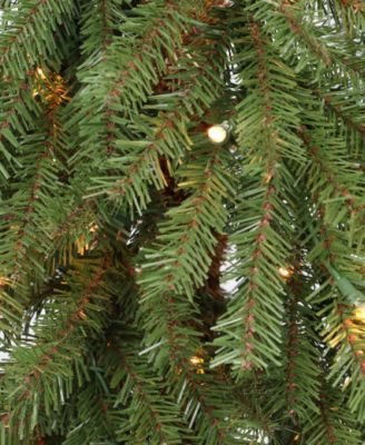 Puleo Pre-Lit Alpine Artificial Christmas Tree with 50 Lights, 3'