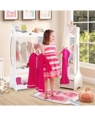 Kids Jewelry Armoire Cabinet with Storage and 2 Tilt Angles