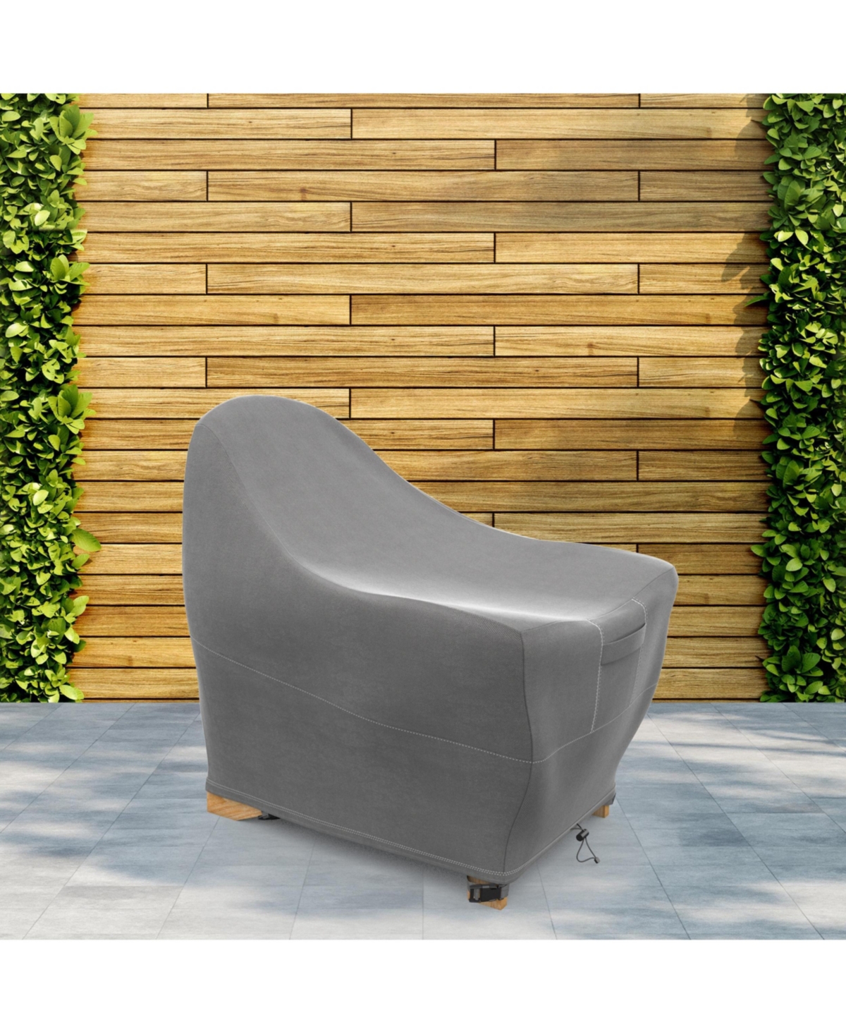Premium Adirondack Patio Chair Cover - Breathable Heavy-Duty Cover with Water-Resistant Pvc liner, Adjustable Elastic Hem, Click-Close Straps, and Air