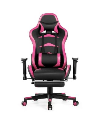 Massage Gaming Chair with Footrest
