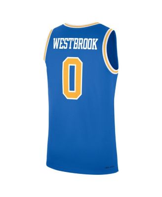 Men's Russell Westbrook Blue UCLA Bruins Performance Replica Basketball Jersey