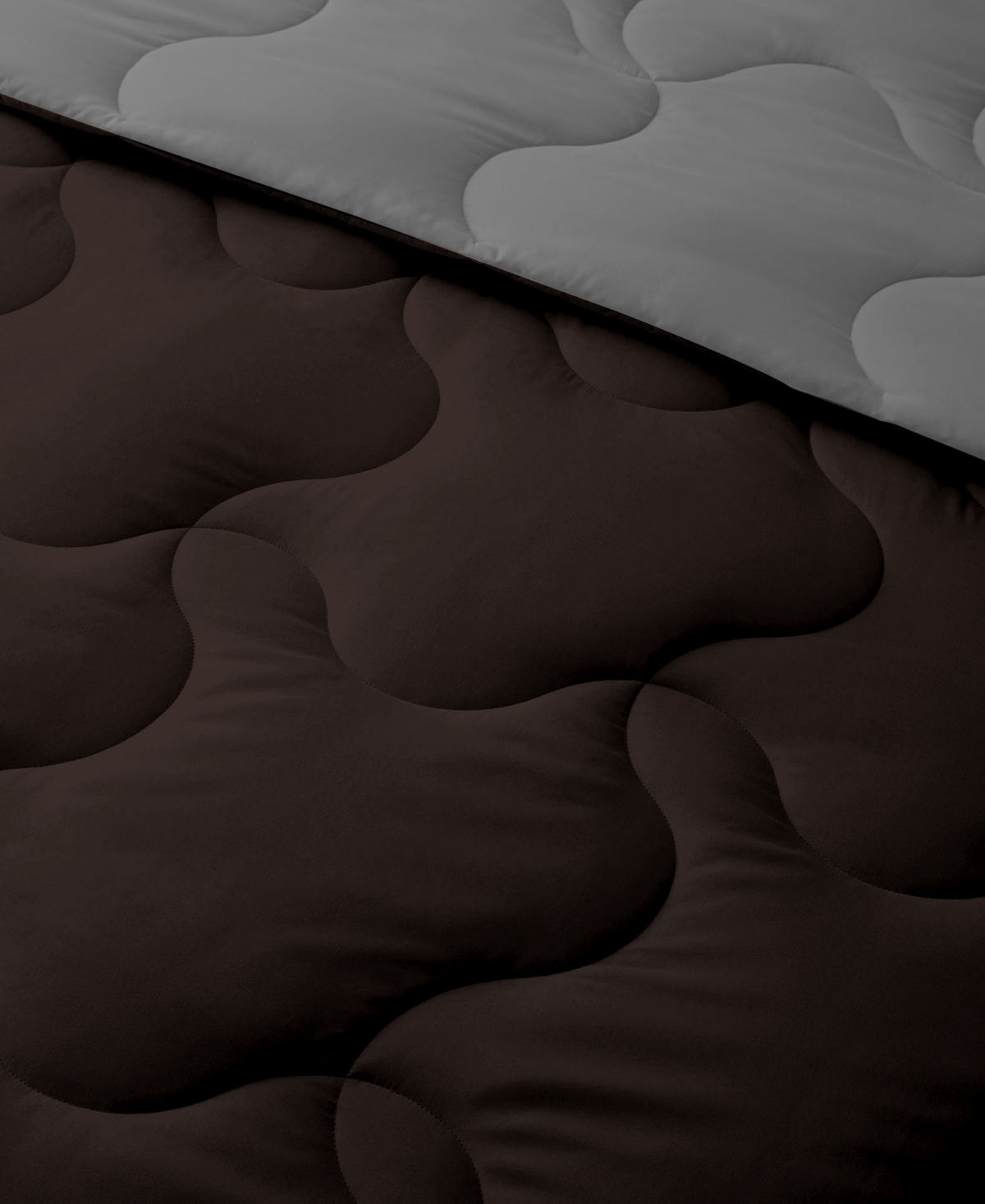 Unikome Lightweight Reversible Quilted Down Alternative Comforter, Twin In Brown