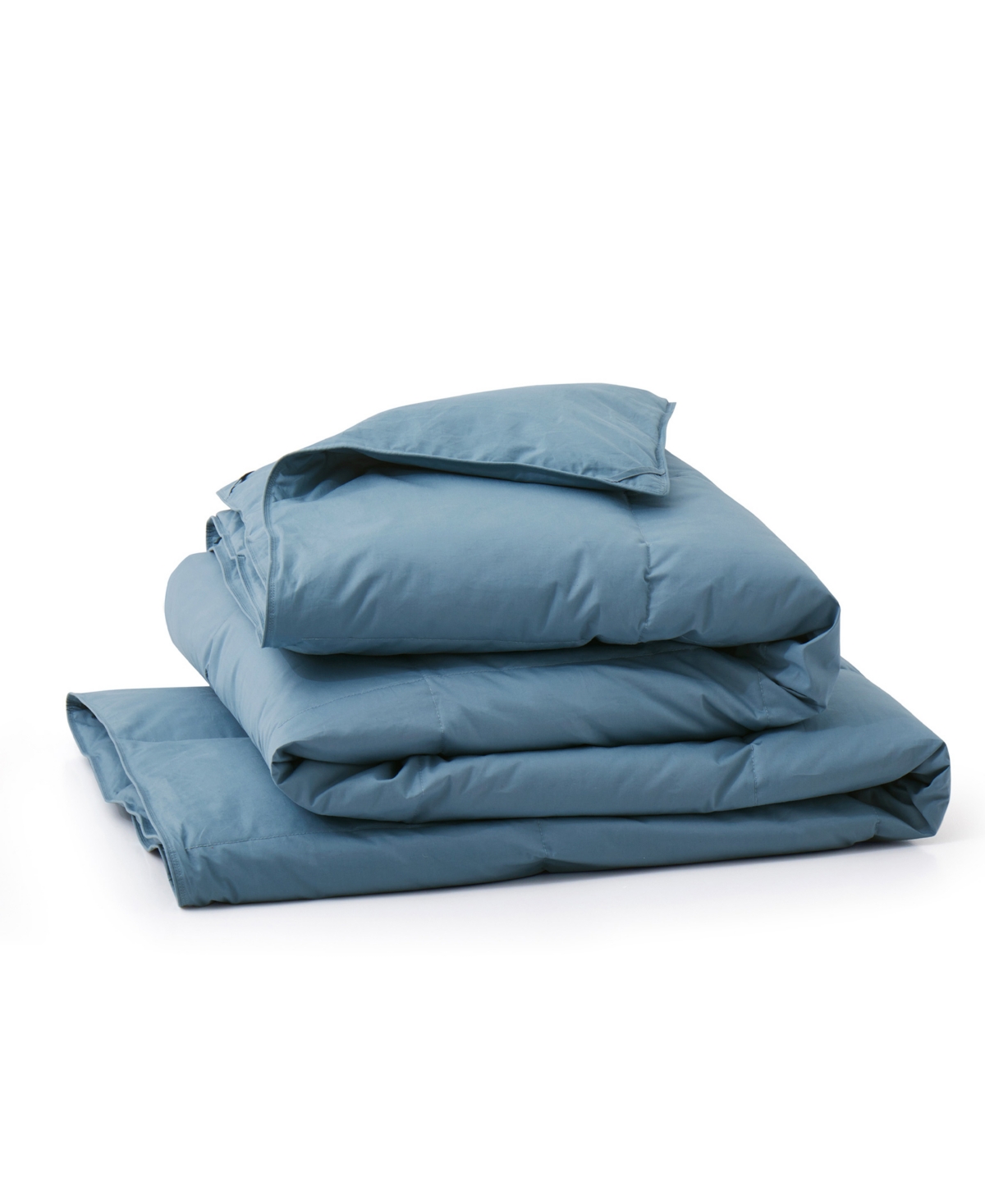Unikome All Season Goose Down Comforter, King In Blue