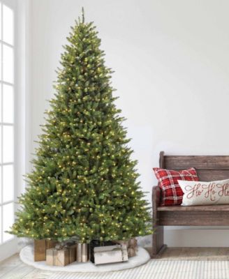 Puleo 7.5FT Pre-Lit Franklin Fir Artificial Christmas Tree