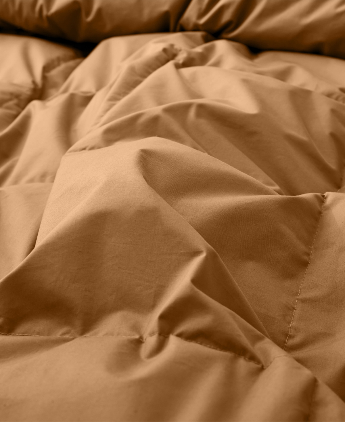 Unikome All Season Goose Down Comforter, Full/queen In Brown
