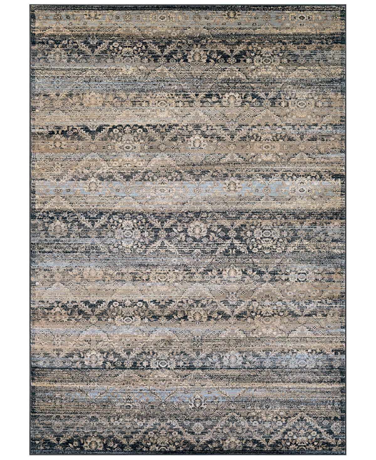 Closeout! Couristan Haraz HAR466 7'10in x 11'2in Area Rug - Blue