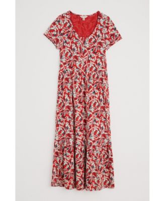 Women's S/S Tor View Dress with Scoop Neck