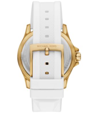 Women's Everest Three-Hand White Silicone Watch, 40mm