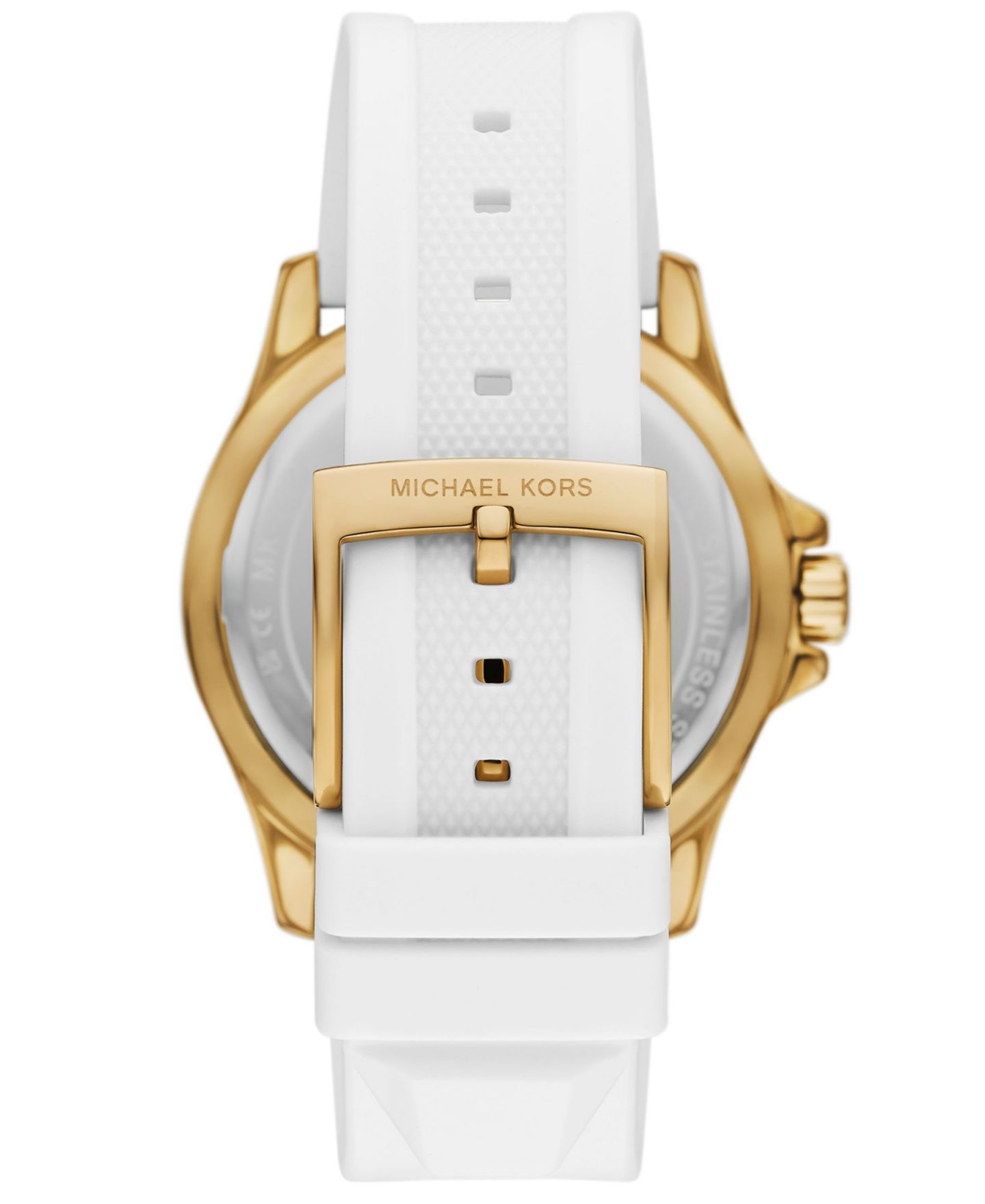 Женские часы Michael Kors Everest Three-Hand White Silicone Watch, 40mm — фото 2