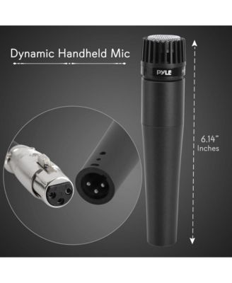 Professional Moving Coil Microphone – Dynamic Handheld Mic with 15' XLR Cable