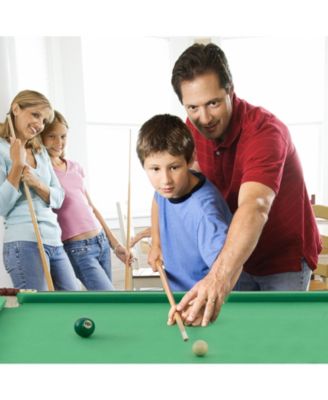 47 Inch Folding Billiard Table with Cues and Brush Chalk