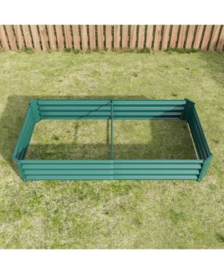 Raised Garden Bed Outdoor, 6×3×1ft , Metal Raised  Rectangle Planter Beds for Plants, Vegetables, and Flowers