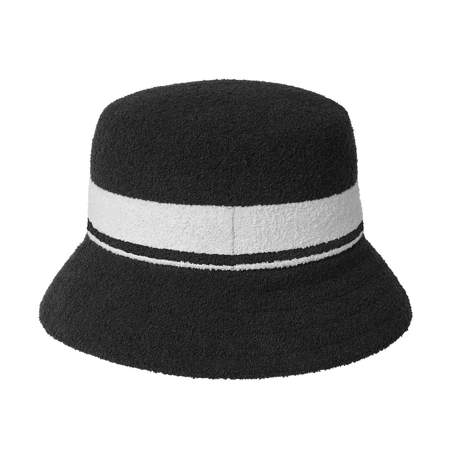 Мужские головные уборы Kangol Bermuda Stripe Bucket, цвет: Чёрный — фото 2
