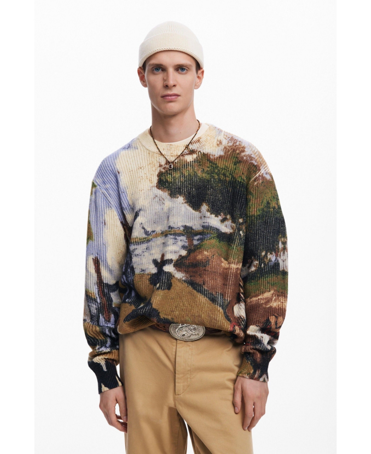 Men's Landscape sweater - Military green