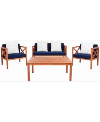 Nunzio 4 Pc Outdoor Set with Accent Pillows
