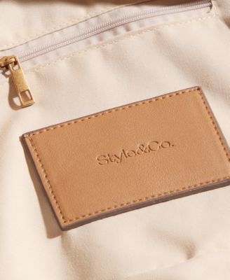 Straw Tote Crossbody, Exclusively at Macy's 