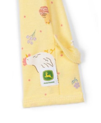 Baby Girls Animals Ribbed Zip Up Sleep N' Play Coverall