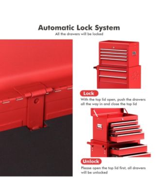 Rolling Heavy Duty Storage Cabinet Toolbox for Garage Organization