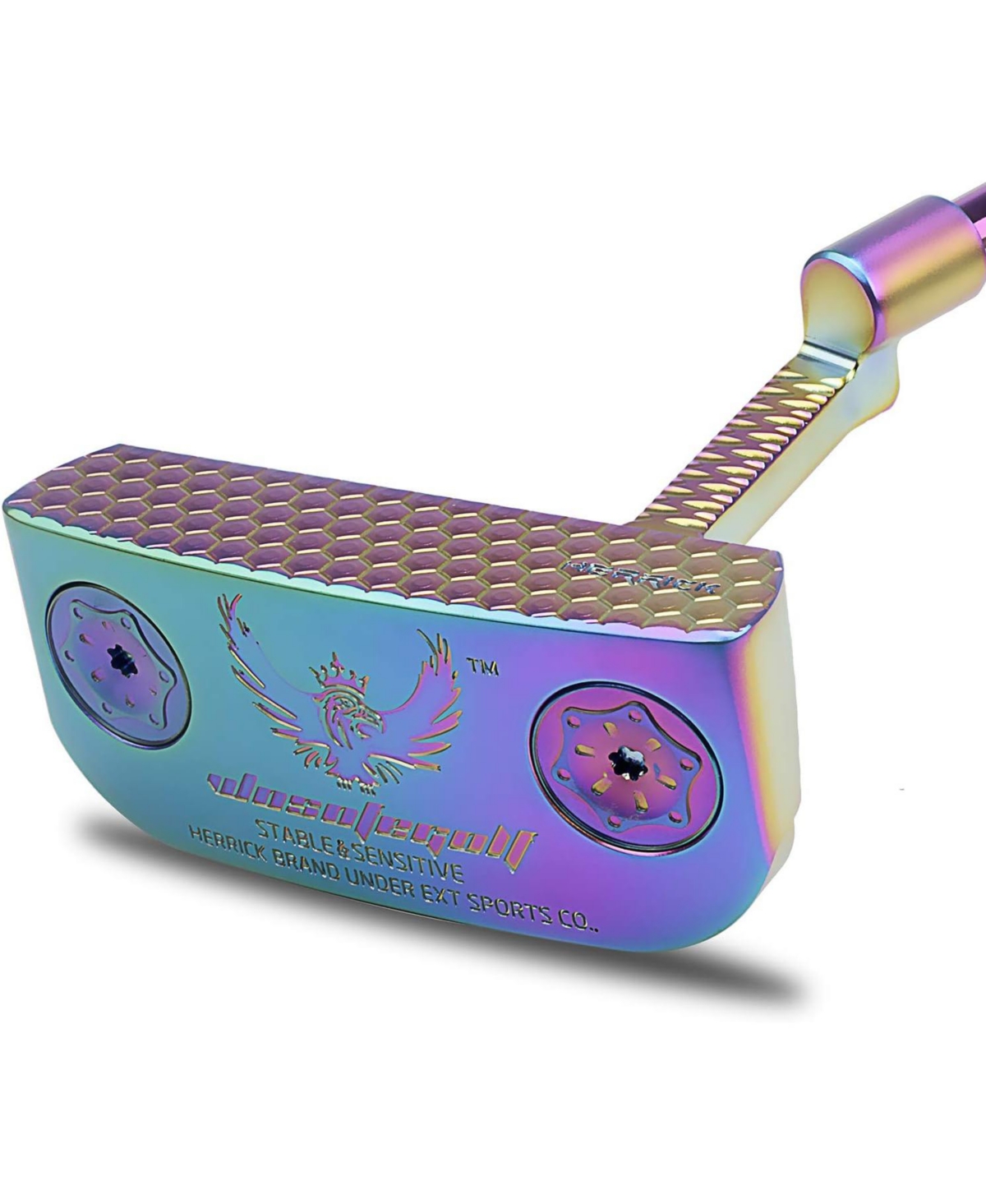 Wosofe Golf Club Putter Men's Right Hand with Black Red HeadCovers Pu Grip Cnc Steel Mallet Professional