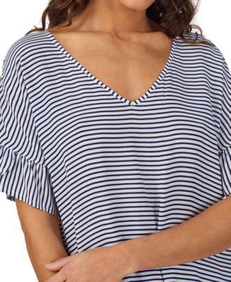 Women's Printed Short-Sleeve Sleep Tunic