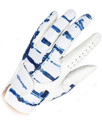 Golf Glove for Men's Left Hand White Soft Leather Breathable Professional Golf Hand Wear