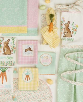 Spring Blossom Printed Cotton Napkins, Set of 4