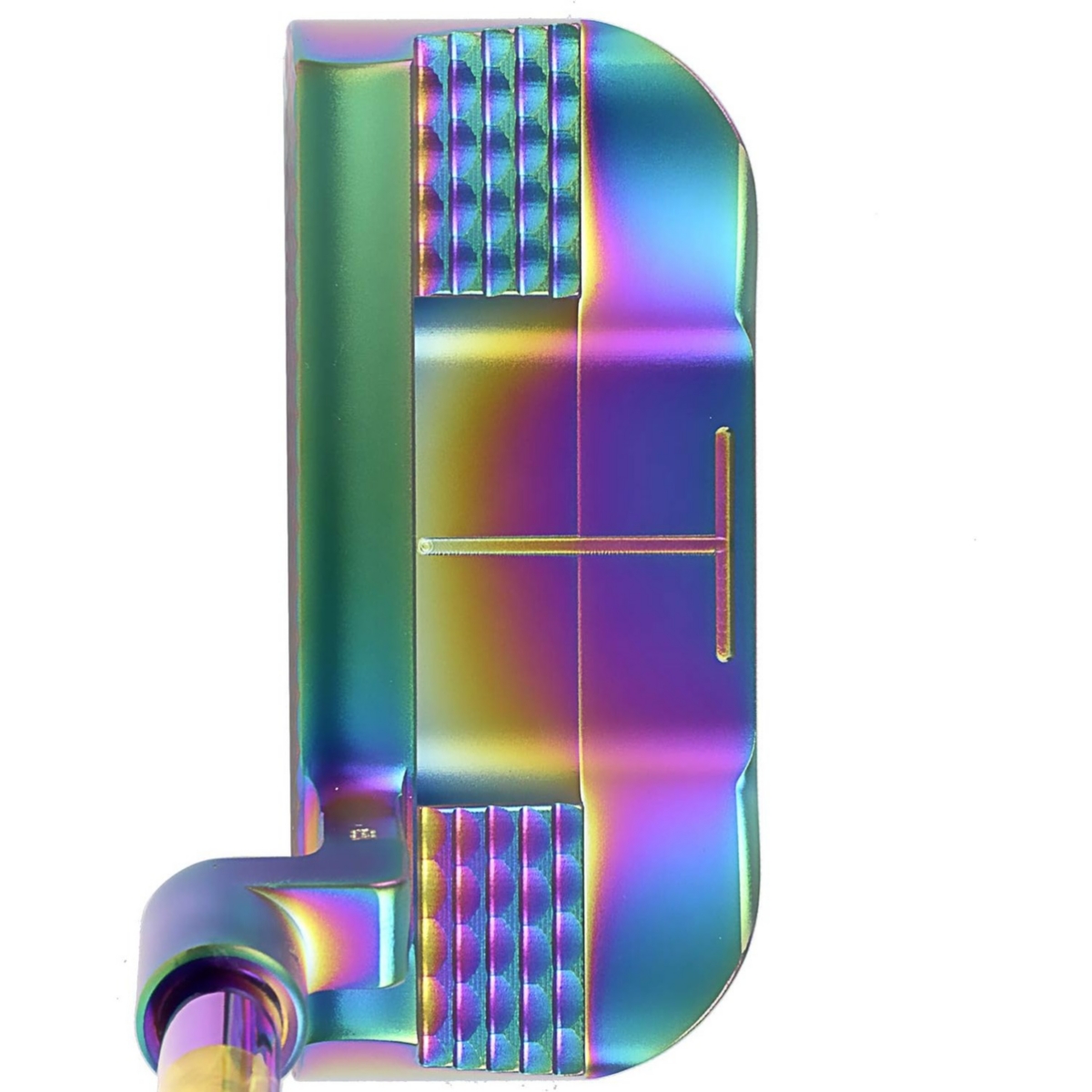 Wosofe 35inch Golf Club Putter Men's Right Hand with Black Red HeadCovers Pu Grip Cnc Steel Mallet Professional