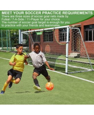 Soccer Goal Target Soccer Training Equipment Net with Scoring Zones Improve Kick Practice Shooting and Goalshot Accuracy Training，24FT8FT(5holes)