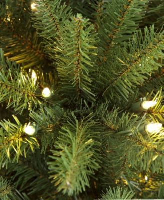 Puleo 10FT Pre-lit Slim Franklin Fir Artificial Christmas Tree